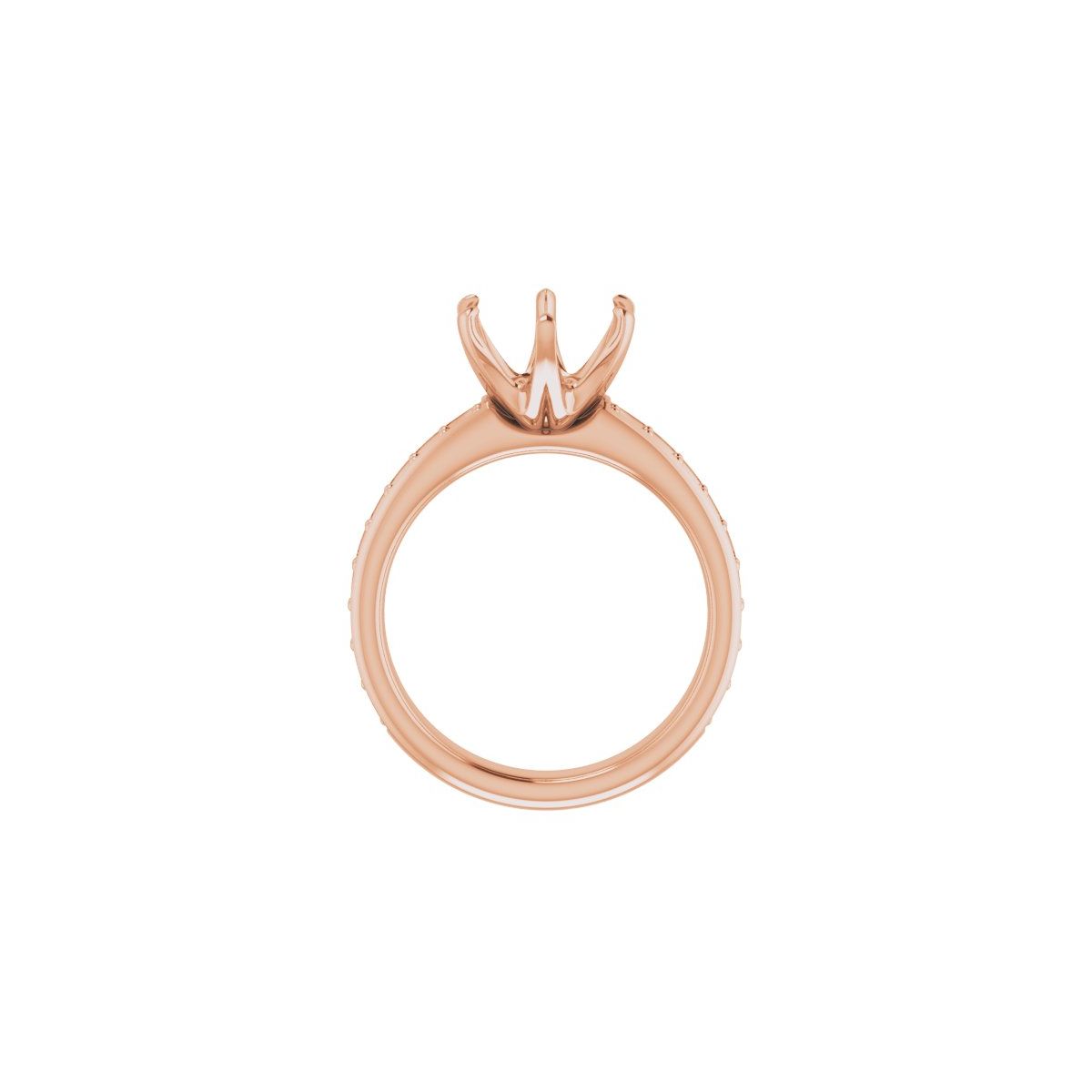 Round Solstice Solitaire Engagement Ring (9 Mm) Mounting - gallery - Series 122011