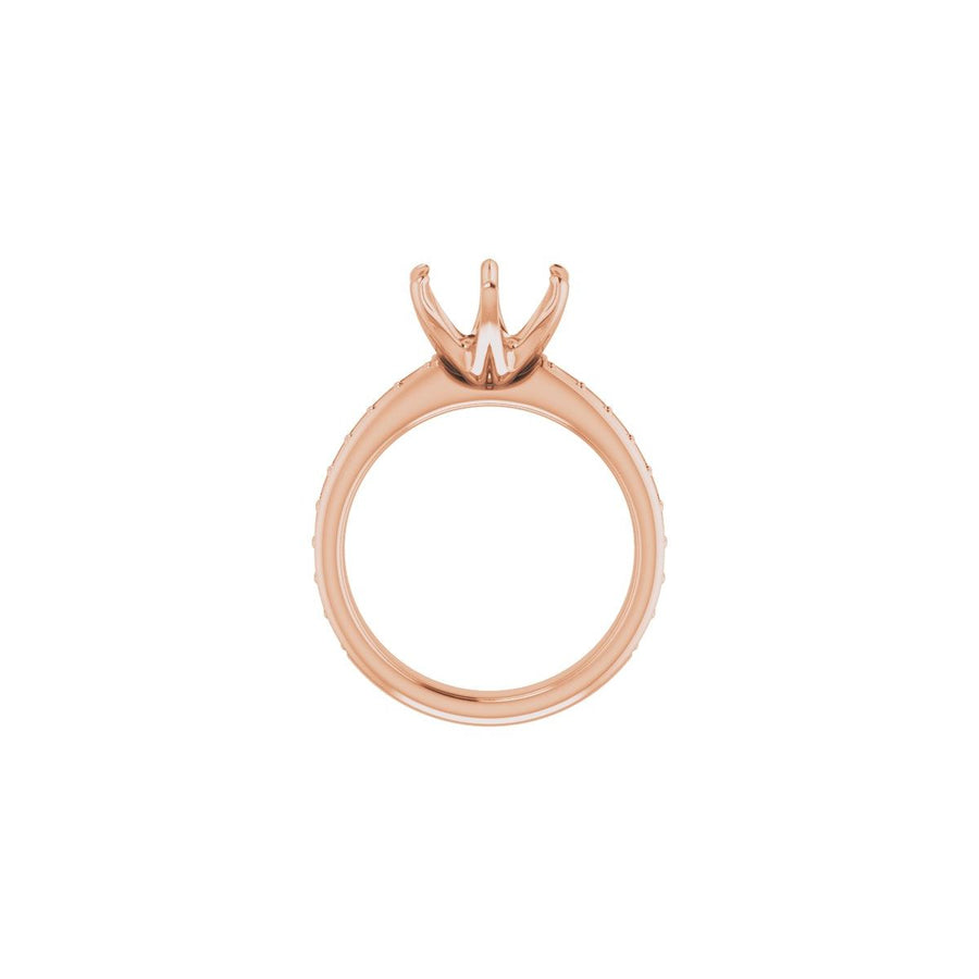 Round Solstice Solitaire Engagement Ring (9 Mm) Mounting - gallery - Series 122011