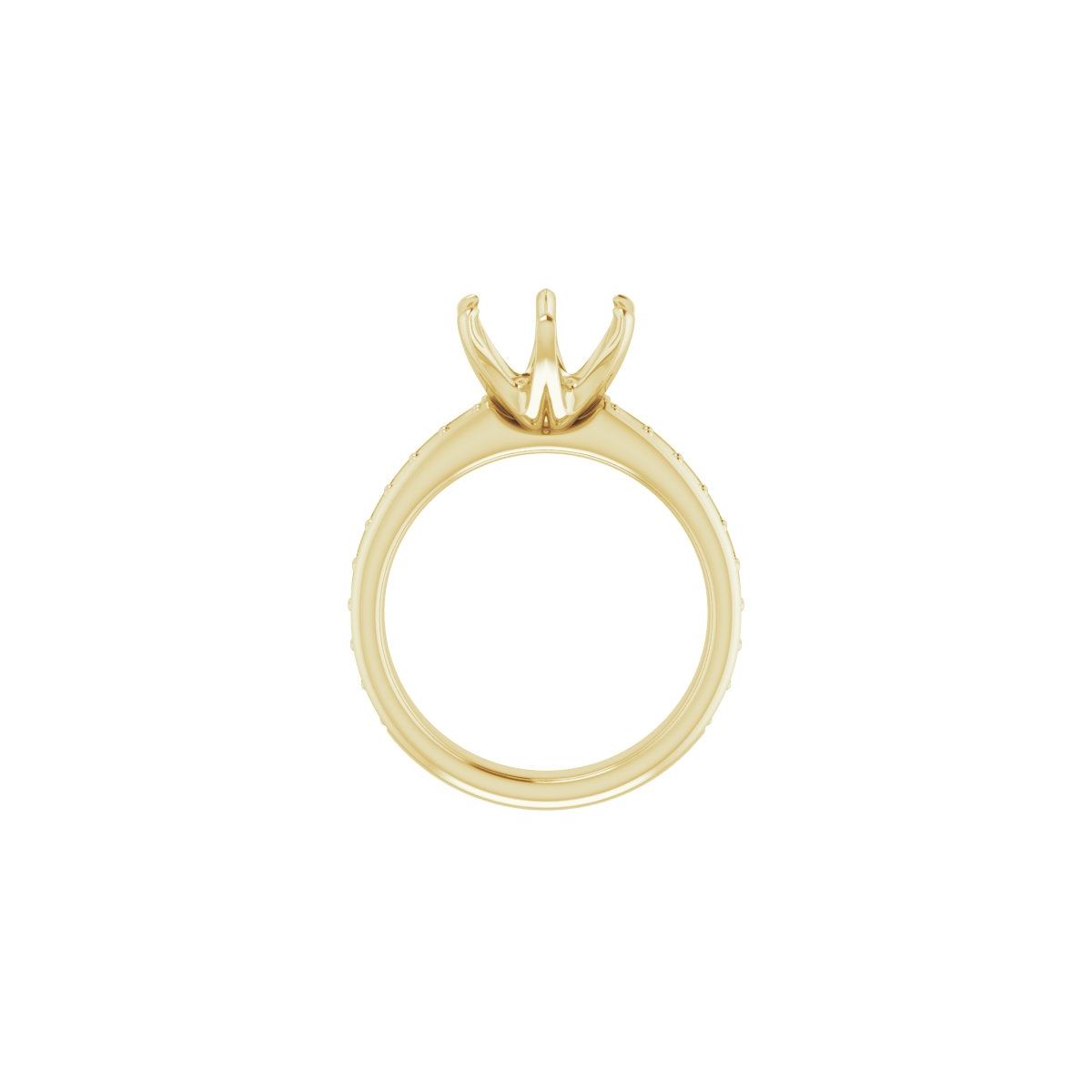 Round Solstice Solitaire Engagement Ring (9 Mm) Mounting - gallery - Series 122011