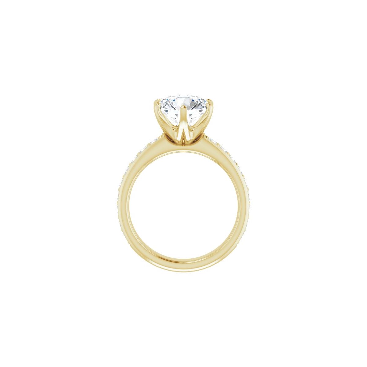 Round Solstice Solitaire Engagement Ring (9 Mm) Mounting - gallery - Series 122011