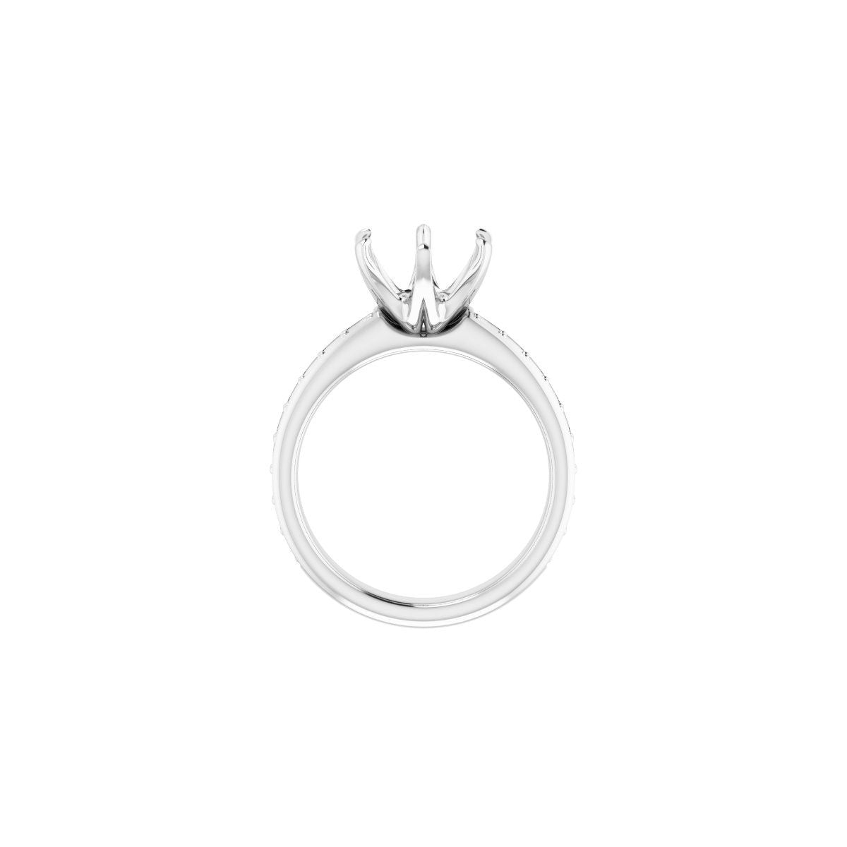 Round Solstice Solitaire Engagement Ring (9 Mm) Mounting - gallery - Series 122011