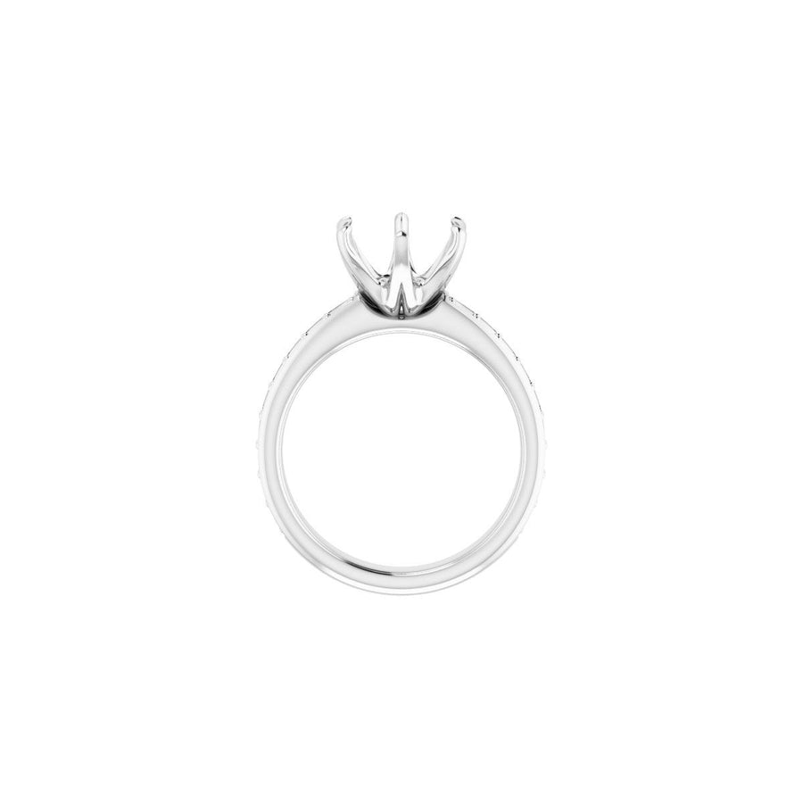 Round Solstice Solitaire Engagement Ring (9 Mm) Mounting - gallery - Series 122011