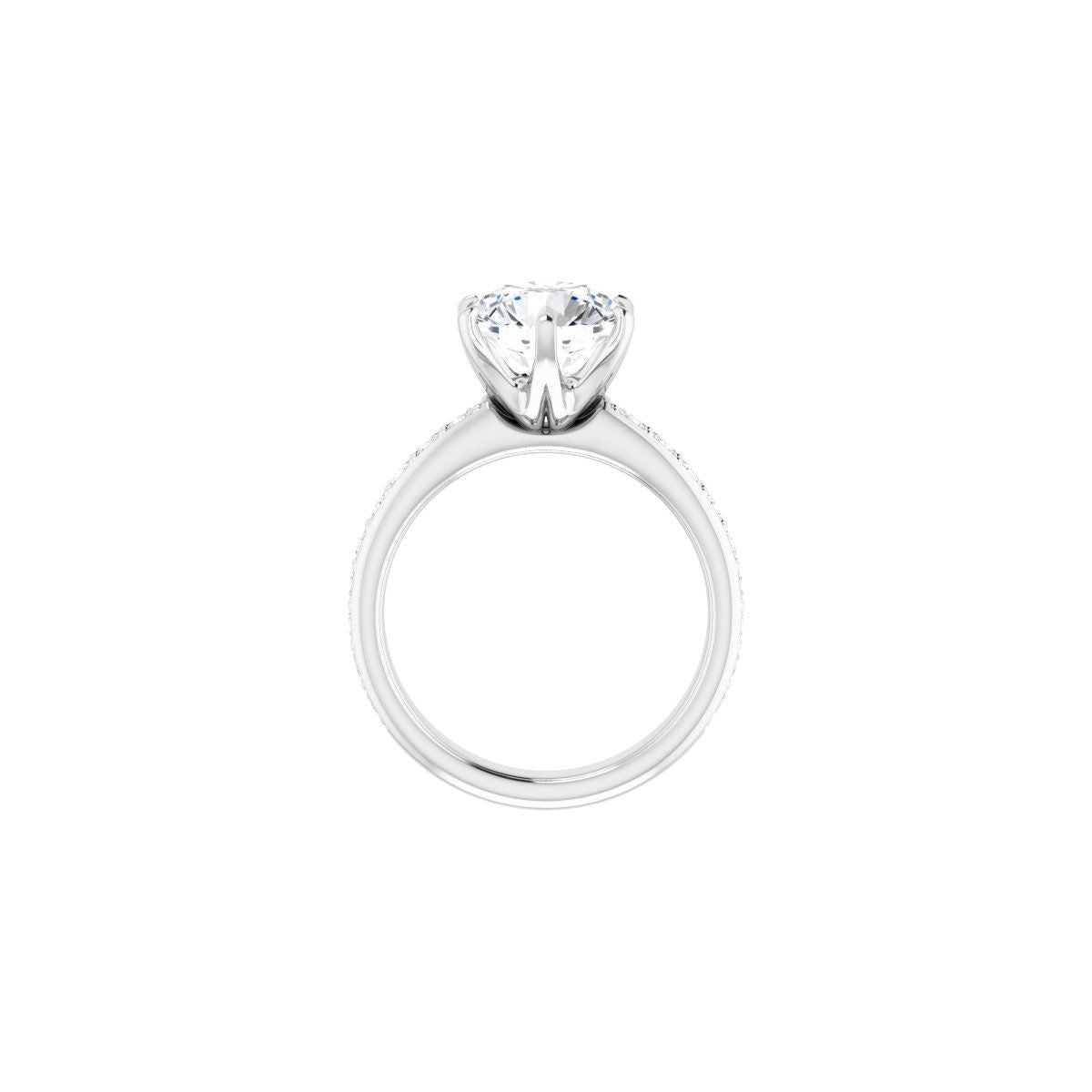 Round Solstice Solitaire Engagement Ring (9 Mm) Mounting - gallery - Series 122011