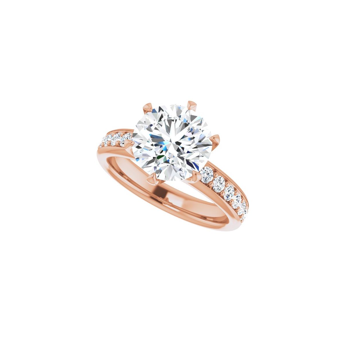 Round Solstice Solitaire Engagement Ring (9 Mm) Mounting - gallery - Series 122011