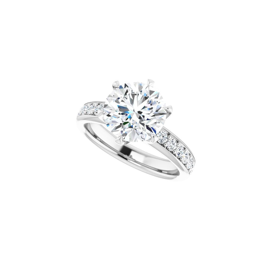 Round Solstice Solitaire Engagement Ring (9 Mm) Mounting - gallery - Series 122011