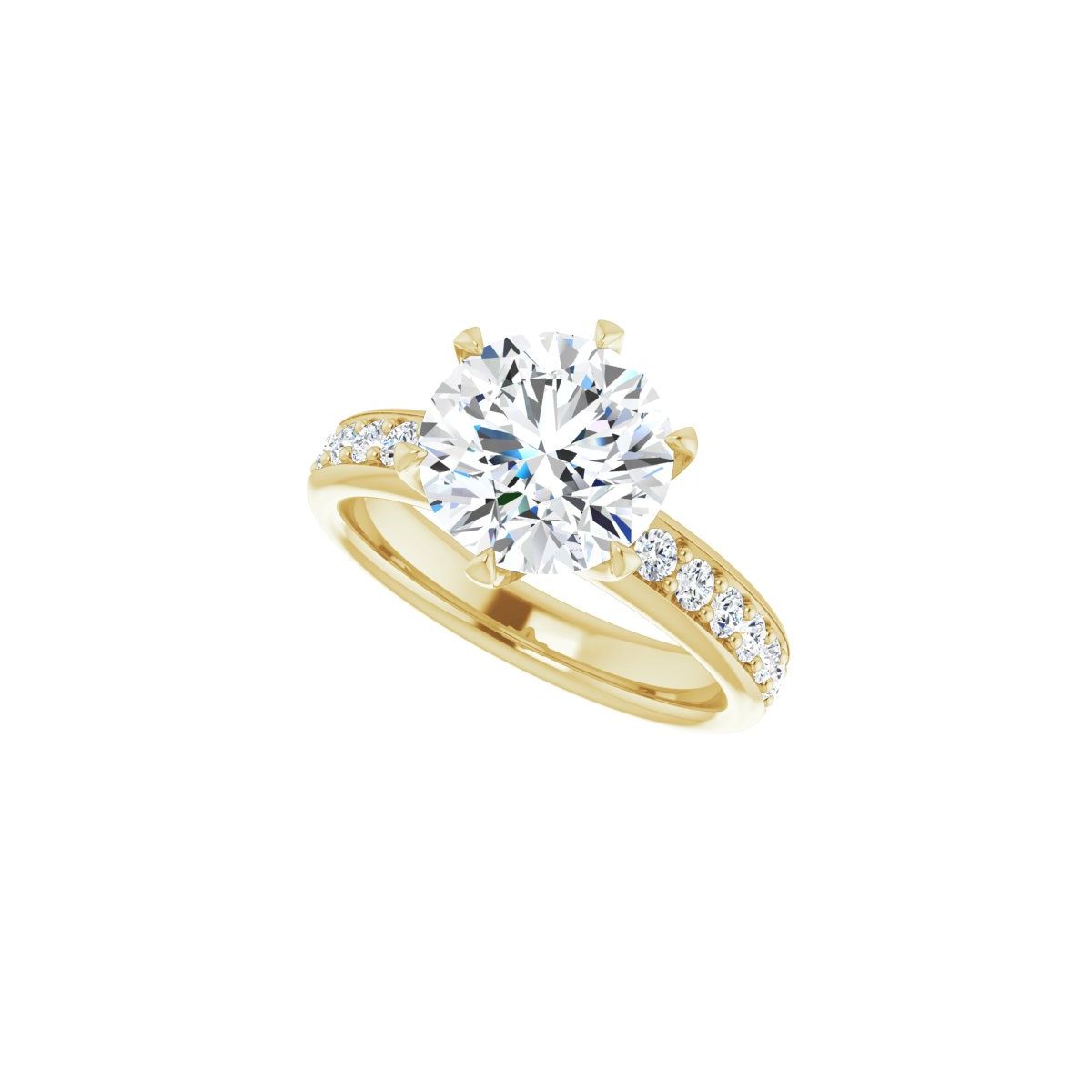 Round Solstice Solitaire Engagement Ring (9 Mm) Mounting - gallery - Series 122011