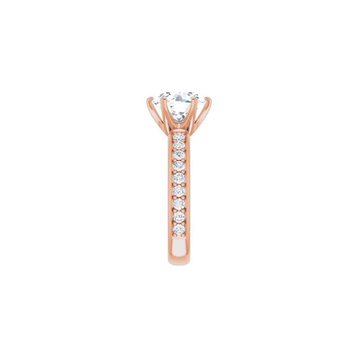 Round Solstice Solitaire Engagement Ring (9 Mm) Mounting - gallery - Series 122011