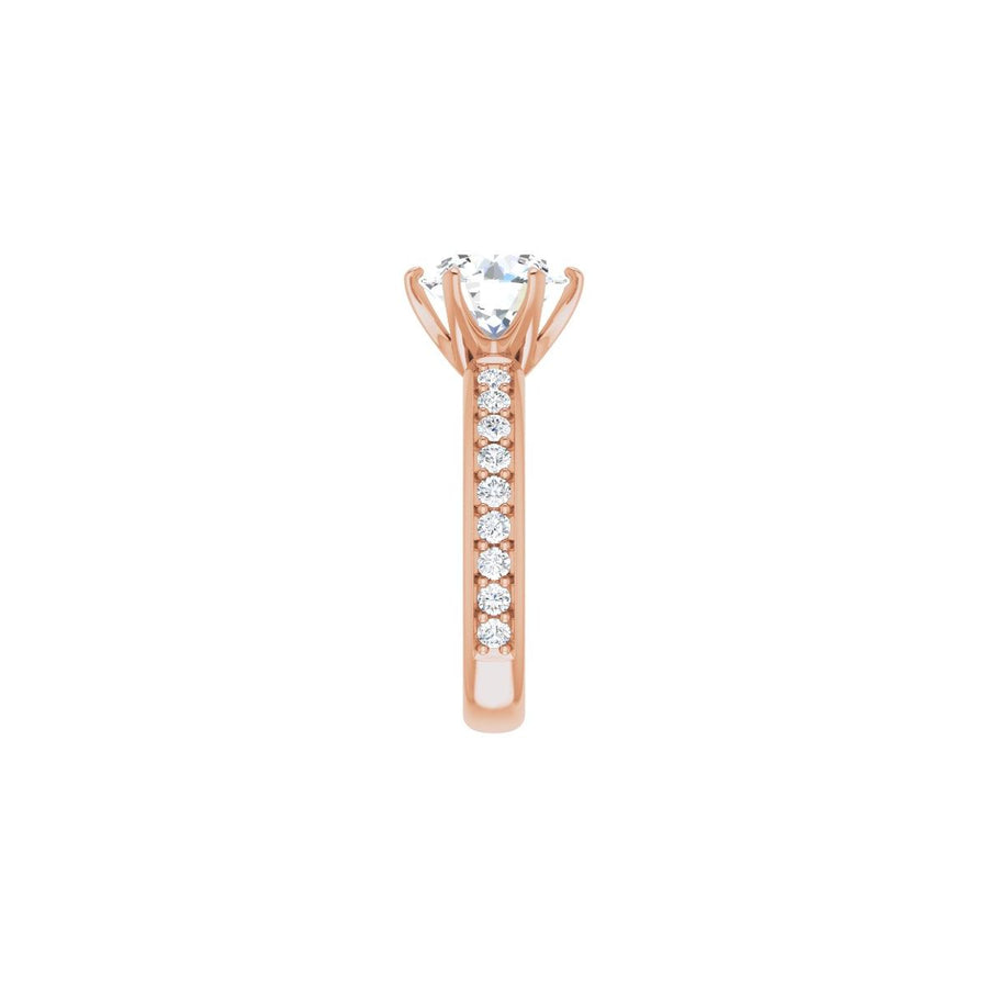 Round Solstice Solitaire Engagement Ring (9 Mm) Mounting - gallery - Series 122011