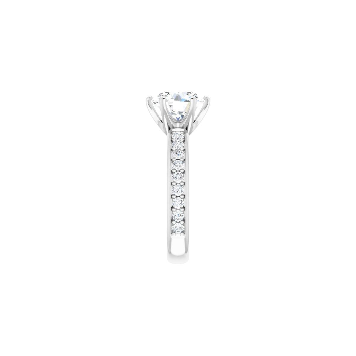 Round Solstice Solitaire Engagement Ring (9 Mm) Mounting - gallery - Series 122011