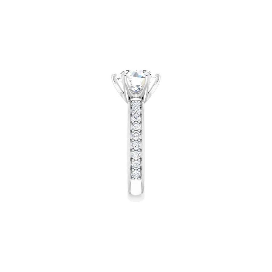 Round Solstice Solitaire Engagement Ring (9 Mm) Mounting - gallery - Series 122011