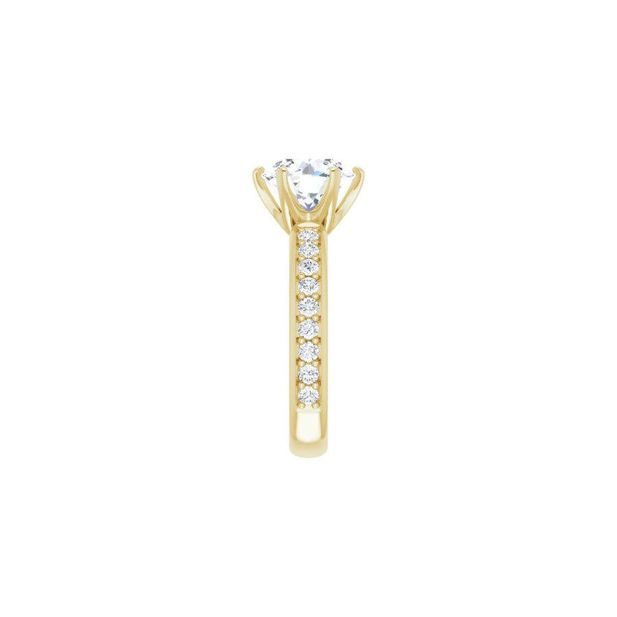 Round Solstice Solitaire Engagement Ring (9 Mm) Mounting - gallery - Series 122011