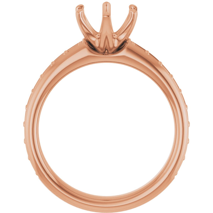 Oval Solstice Solitaire Engagement Ring (9 X 7 Mm) Mounting - gallery - Series 122011