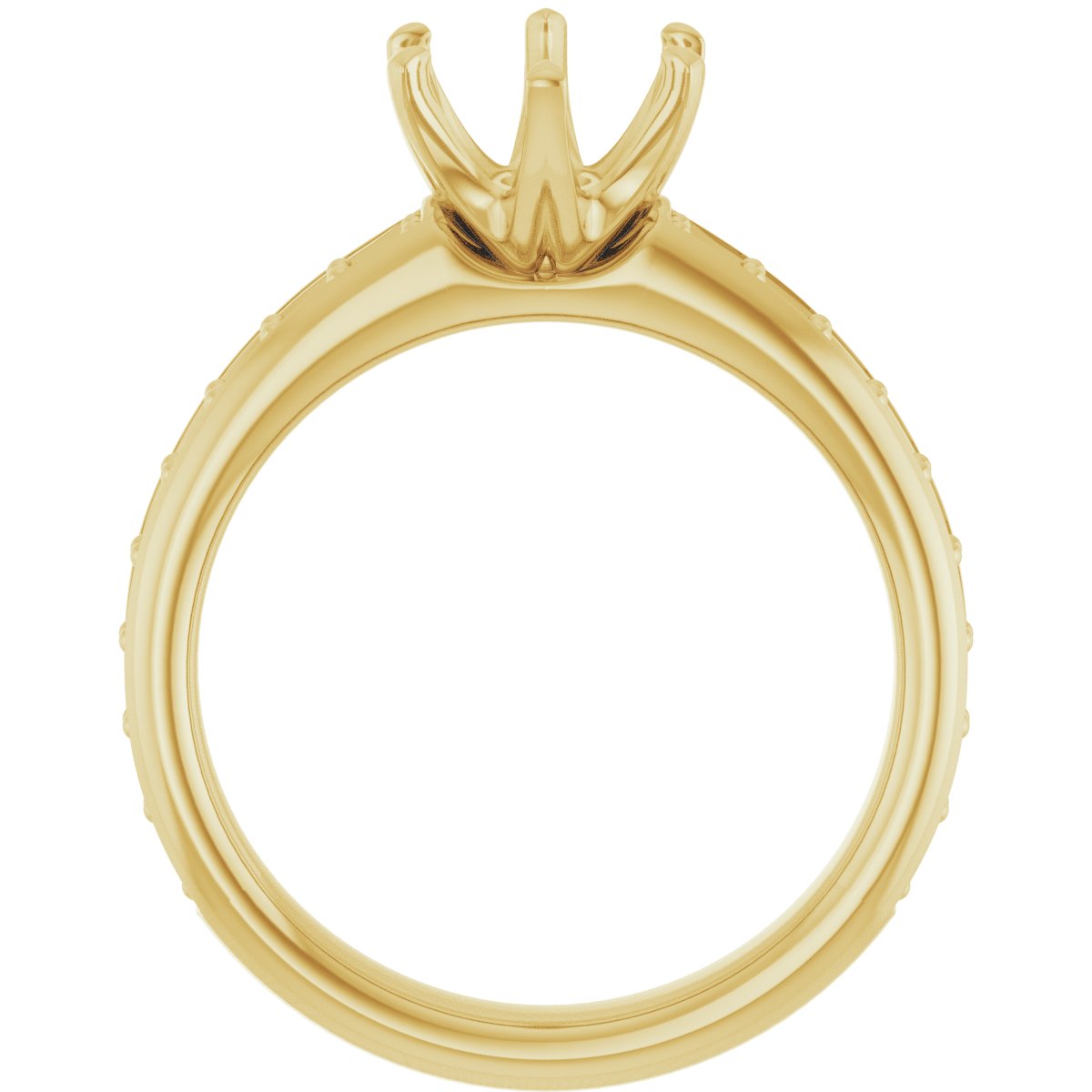 Oval Solstice Solitaire Engagement Ring (9 X 7 Mm) Mounting - gallery - Series 122011