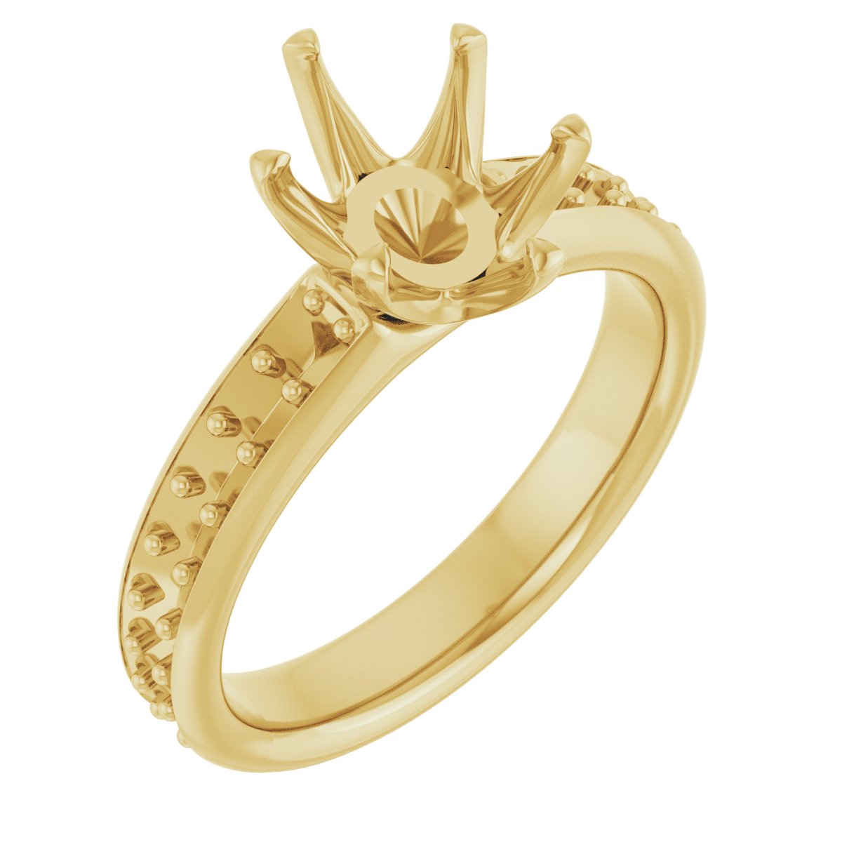 Oval Solstice Solitaire Engagement Ring (9 X 7 Mm) Mounting - gallery - Series 122011