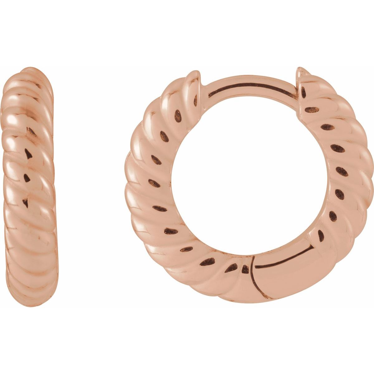 Rope Huggie Hoop Earrings (20 Mm)