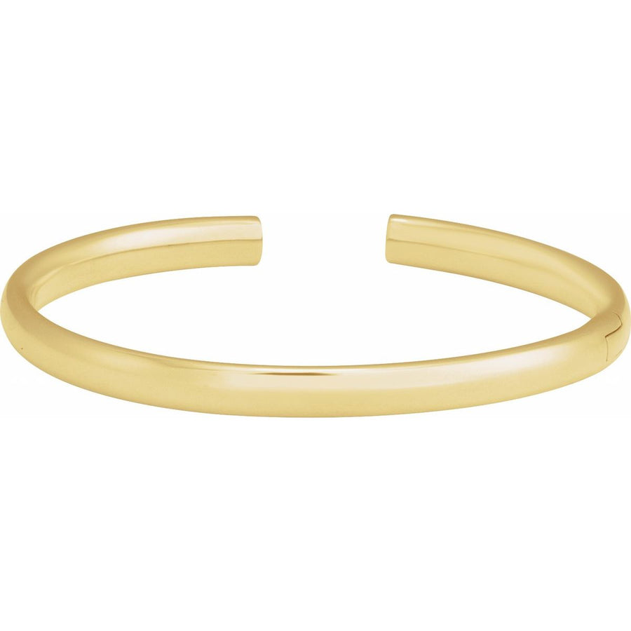 Hinged Cuff Bracelet (5 Mm) - 14K Yellow Gold - Series BRC941