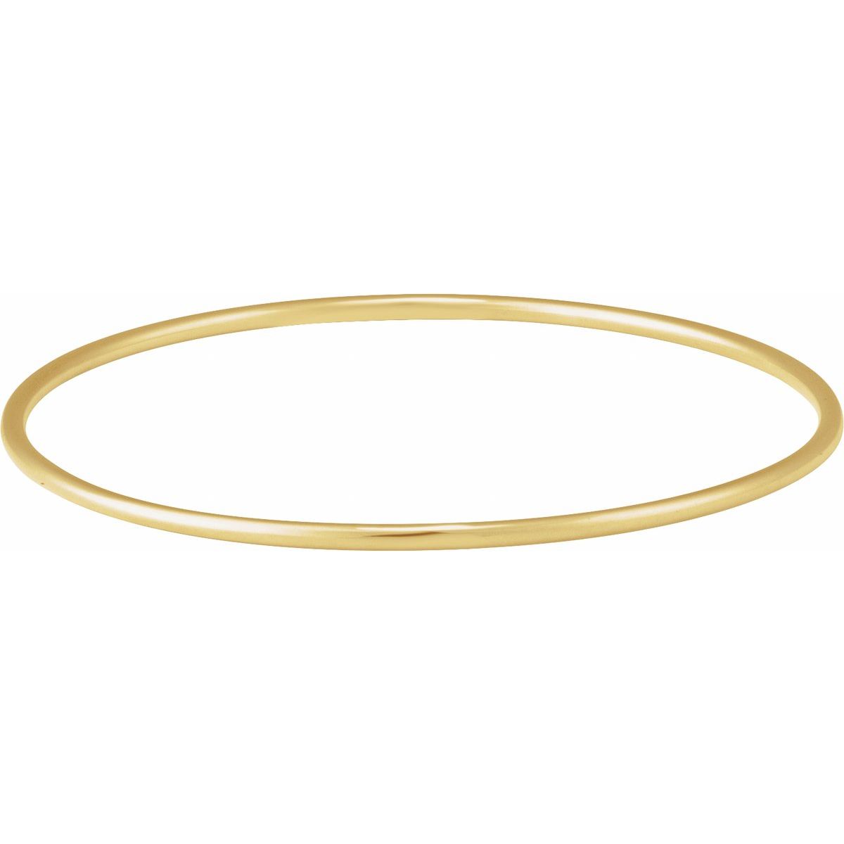 Bangle Bracelet (2 Mm) - 14K Yellow Gold - Series BRC942