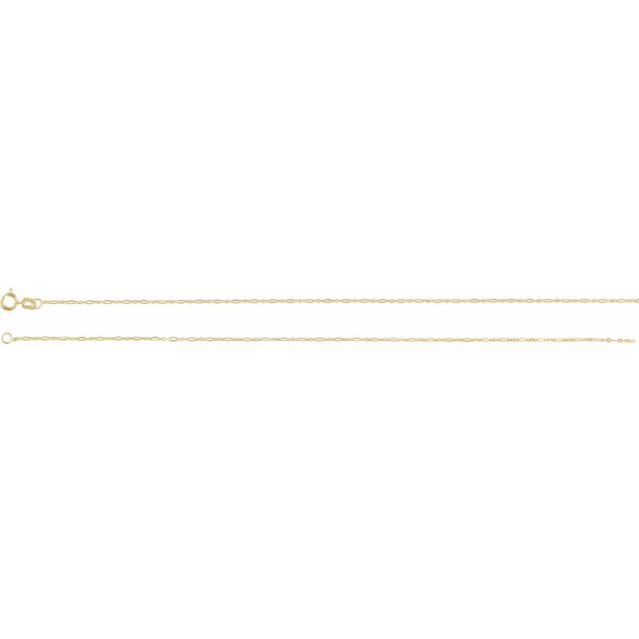 1.25 mm Figaro Chain Bracelet (1.25 Mm / 7 In) - gallery - Series CH1232