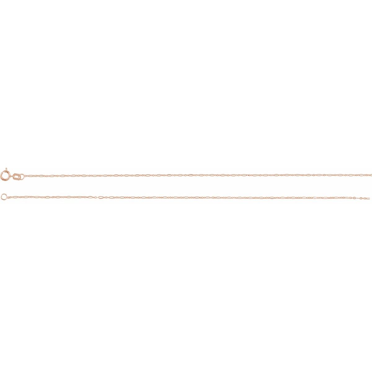 1.25 mm Figaro Chain Bracelet (1.25 Mm / 7 In) - gallery - Series CH1232