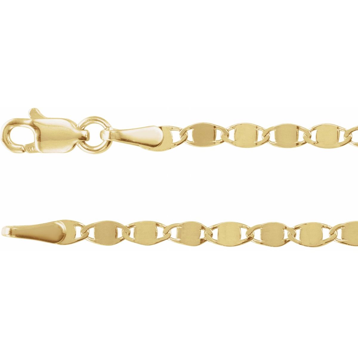 2.7 mm Mirror Chain Bracelet (2.7 Mm / 7 1/2 In) - Series CH1106