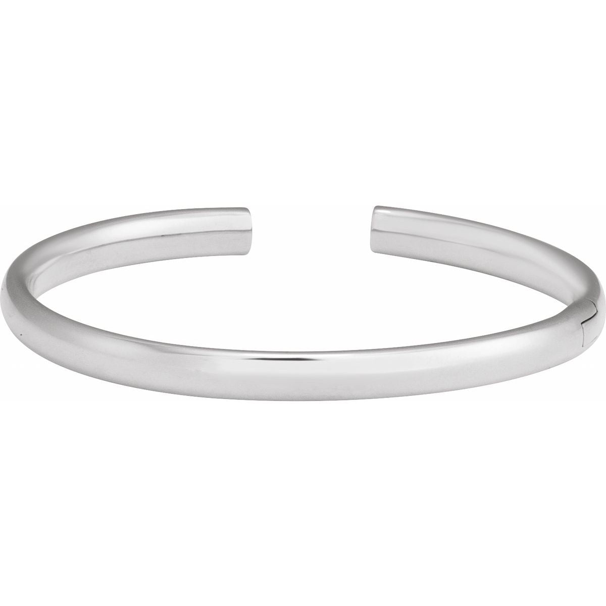 Hinged Cuff Bracelet (5 Mm) - 14K White Gold - Series BRC941