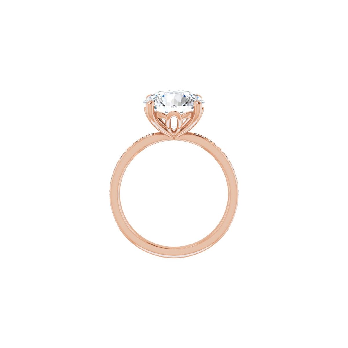 Semi-Set 1/4 CTW Round Engagement Ring (10 Mm) - gallery - Series 124170