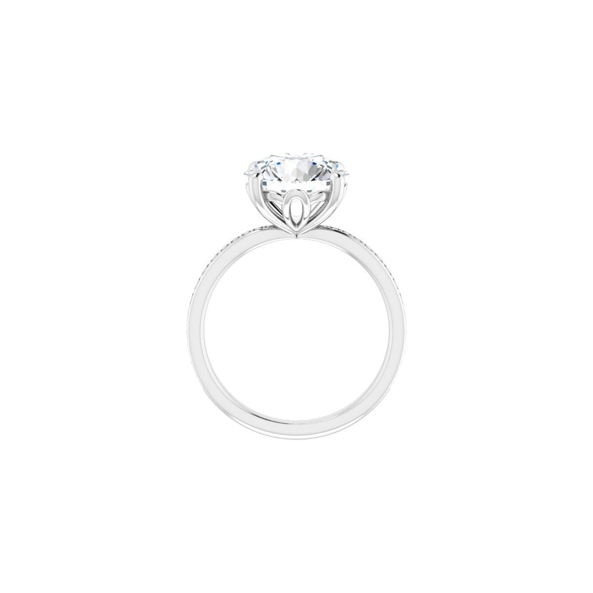Semi-Set 1/4 CTW Round Engagement Ring (10 Mm) - gallery - Series 124170