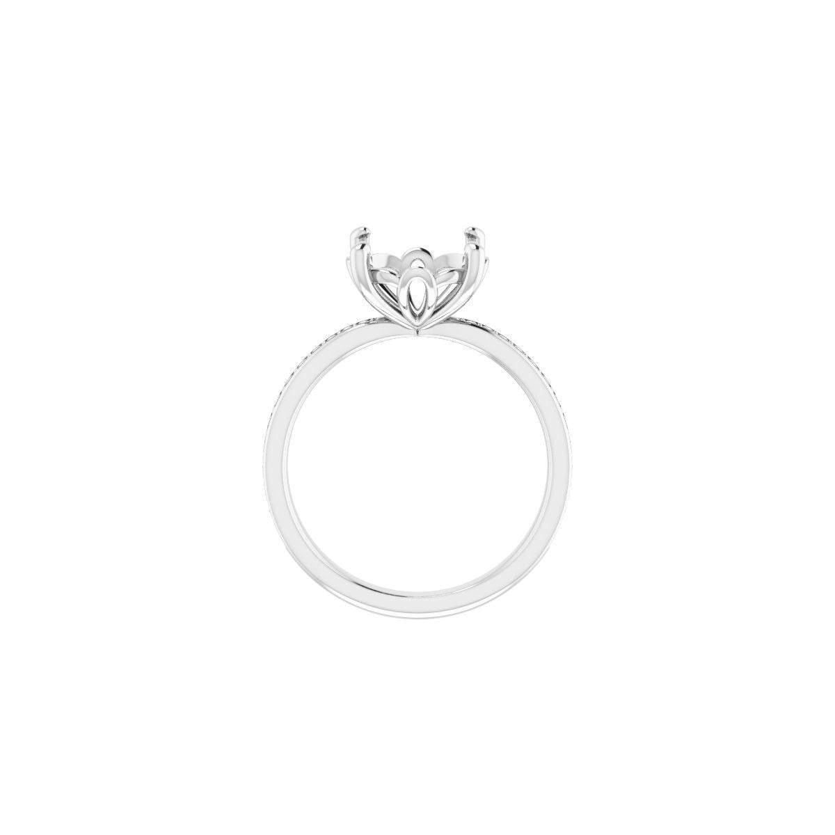 Semi-Set 1/4 CTW Round Engagement Ring (10 Mm) - gallery - Series 124170