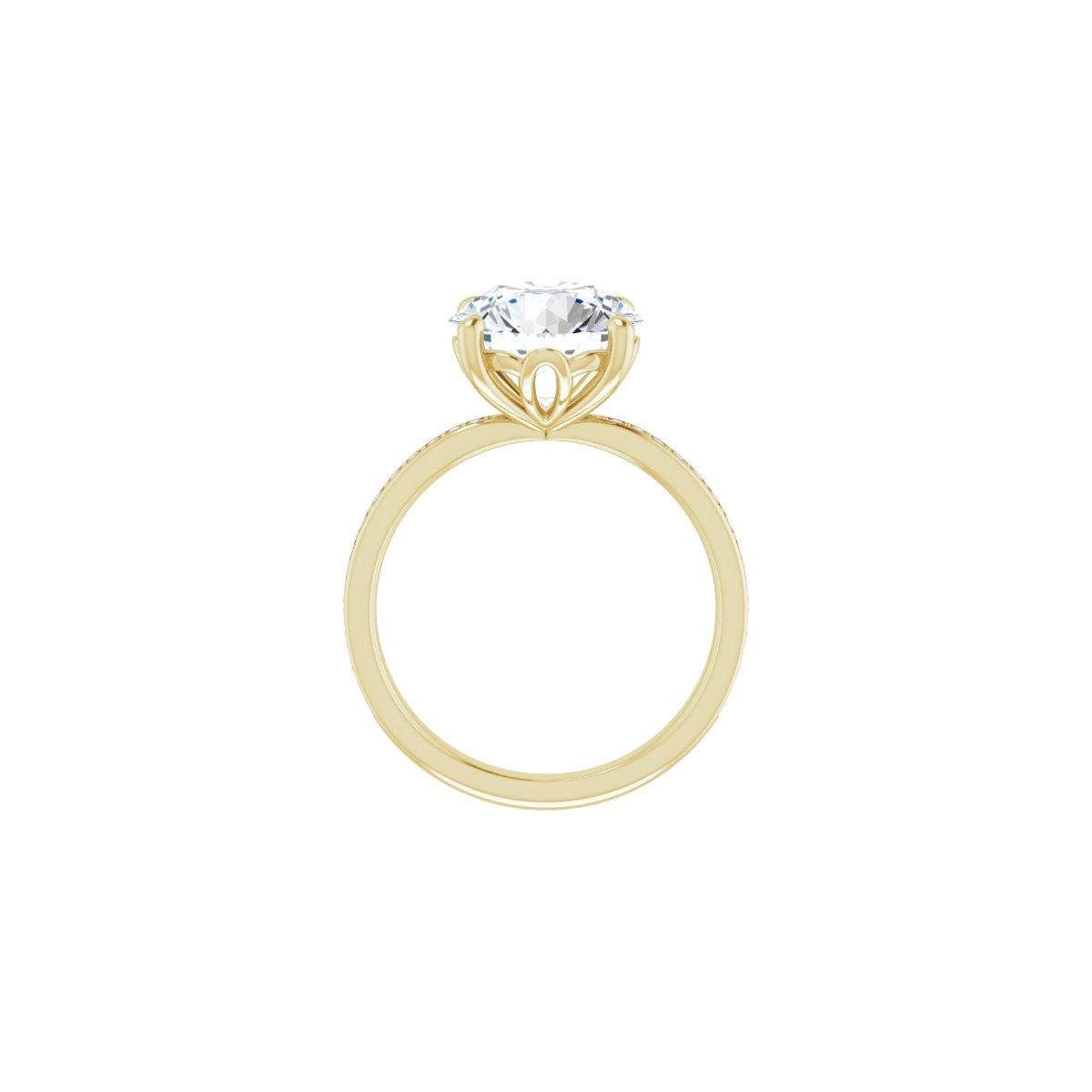 Semi-Set 1/4 CTW Round Engagement Ring (10 Mm) - gallery - Series 124170