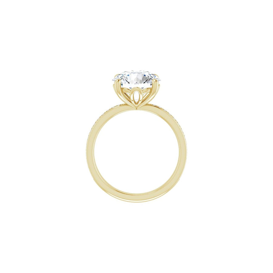 Semi-Set 1/4 CTW Round Engagement Ring (10 Mm) - gallery - Series 124170