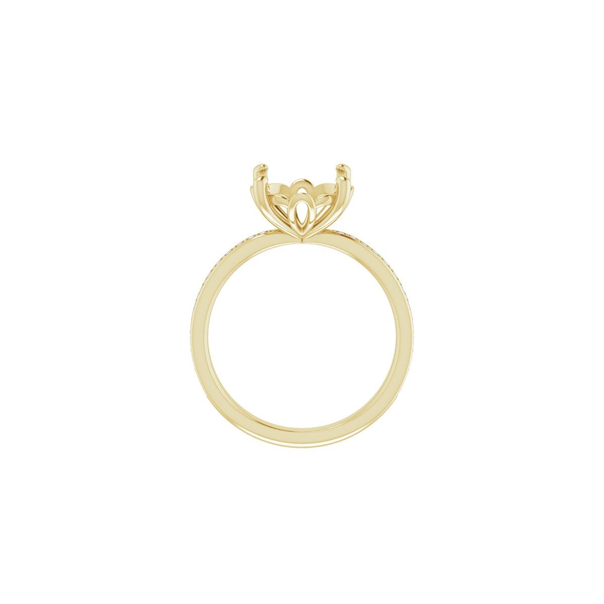 Semi-Set 1/4 CTW Round Engagement Ring (10 Mm) - gallery - Series 124170