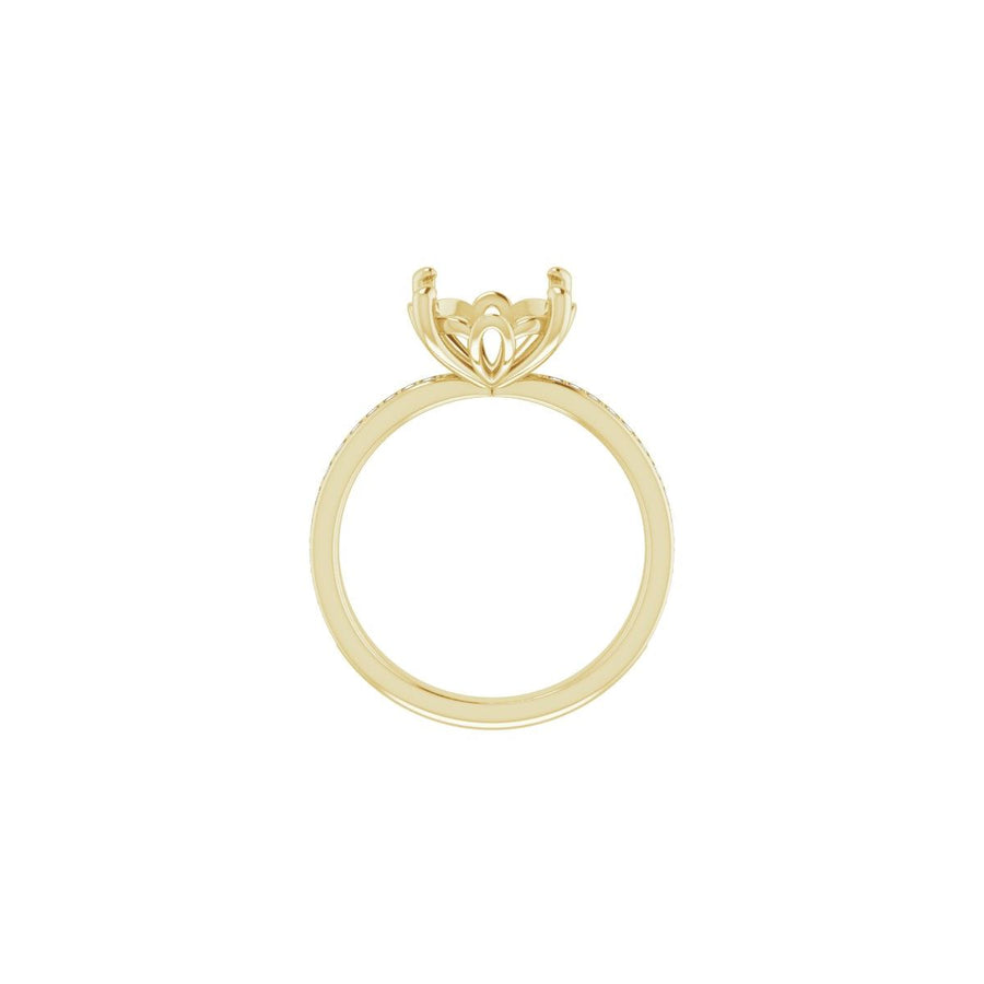 Semi-Set 1/4 CTW Round Engagement Ring (10 Mm) - gallery - Series 124170