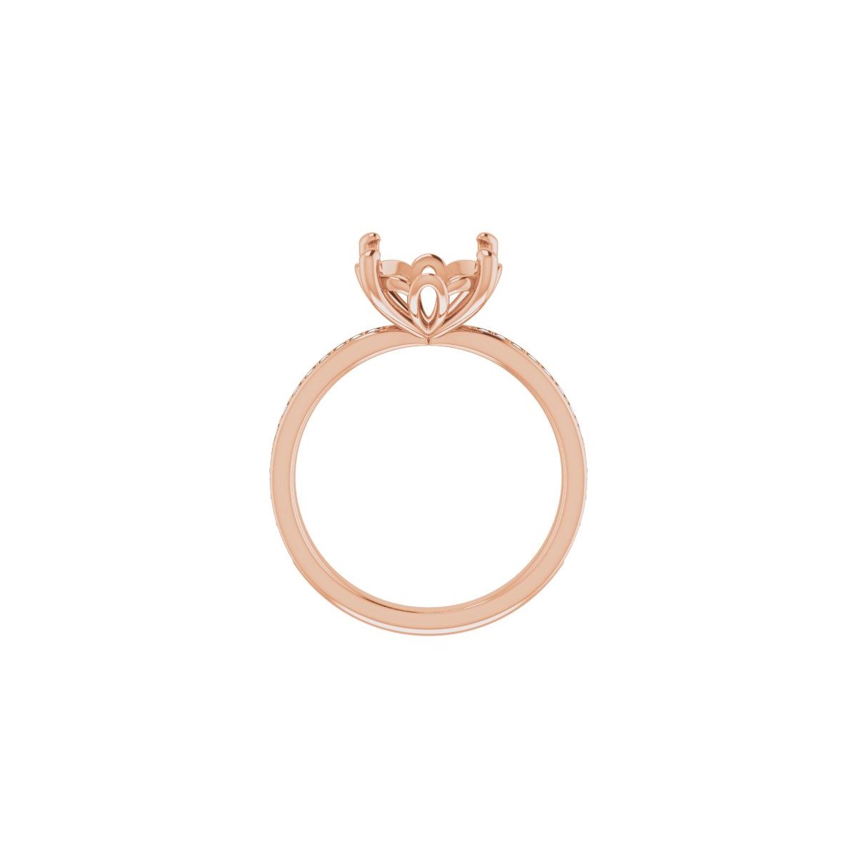 Semi-Set 1/4 CTW Round Engagement Ring (10 Mm) - gallery - Series 124170