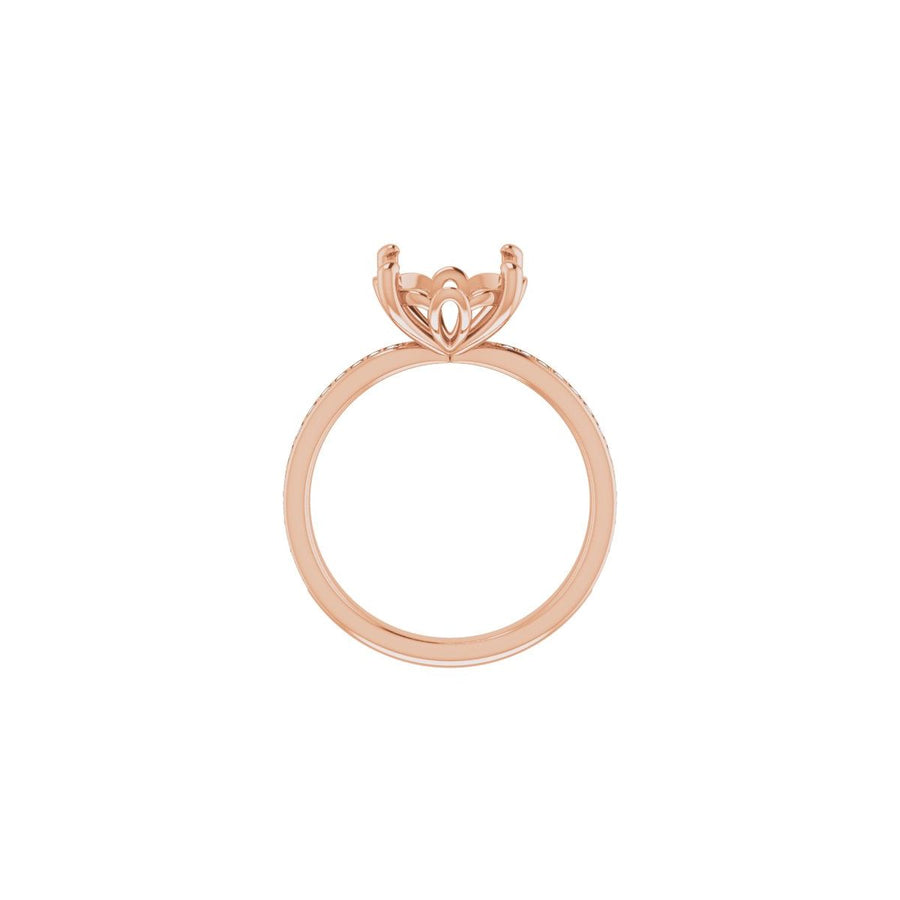 Semi-Set 1/4 CTW Round Engagement Ring (10 Mm) - gallery - Series 124170