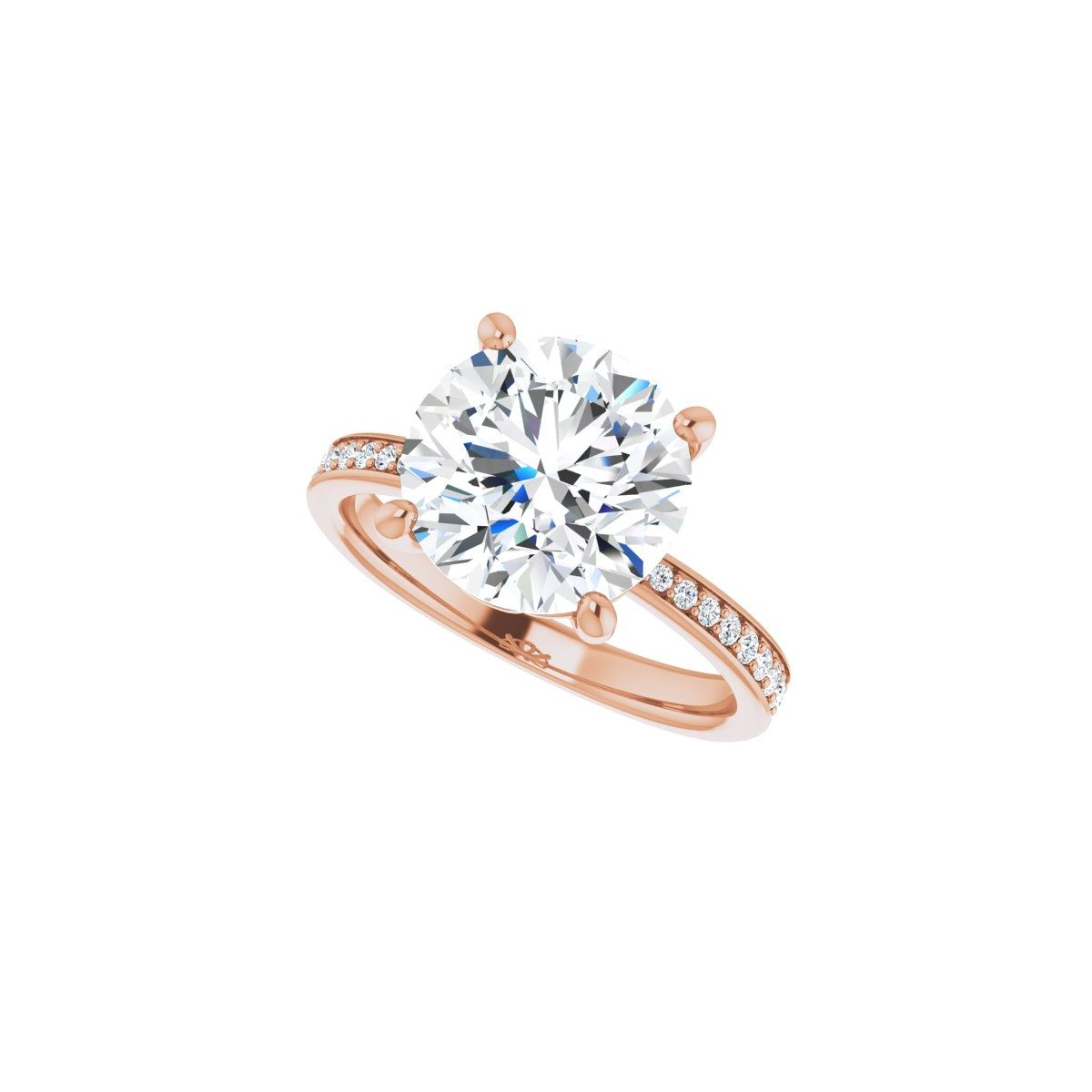 Semi-Set 1/4 CTW Round Engagement Ring (10 Mm) - gallery - Series 124170