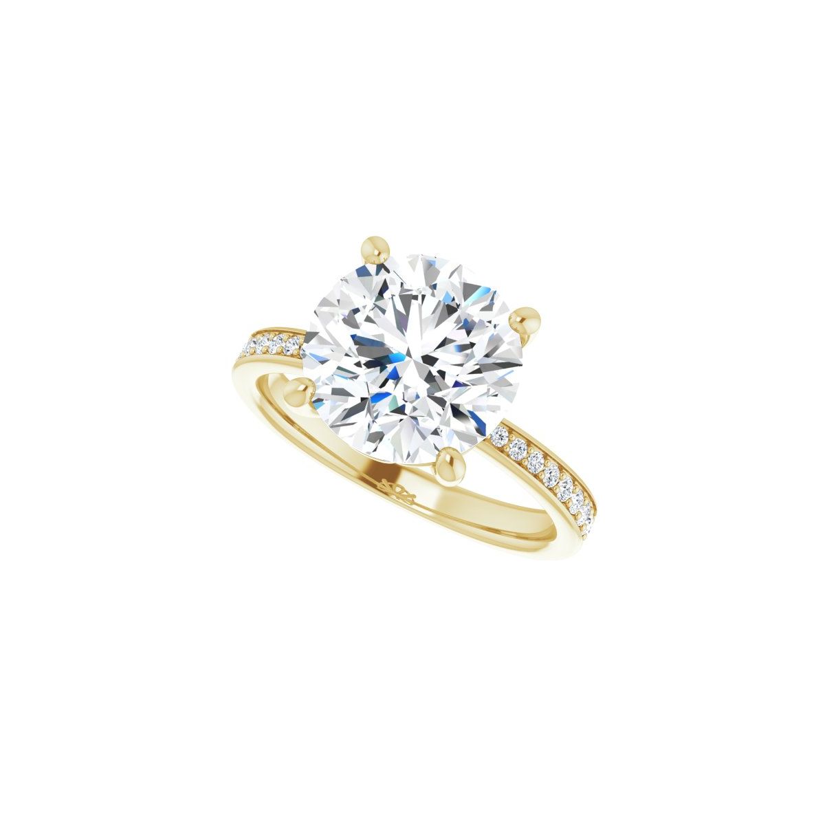Semi-Set 1/4 CTW Round Engagement Ring (10 Mm) - gallery - Series 124170