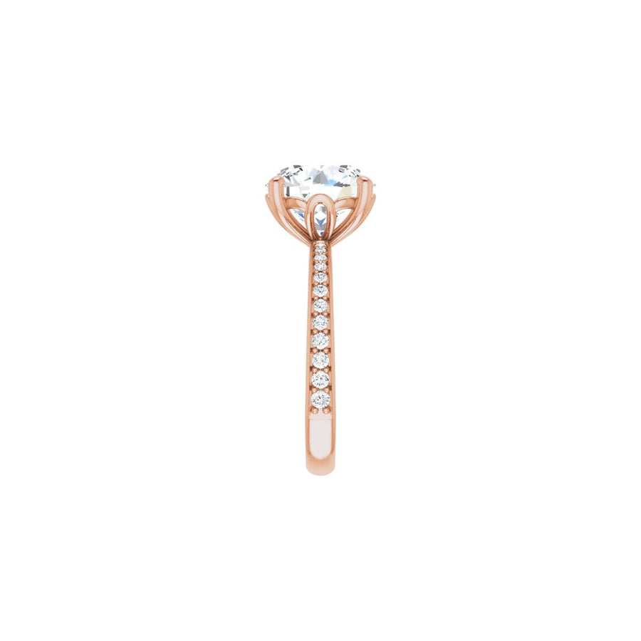 Semi-Set 1/4 CTW Round Engagement Ring (10 Mm) - gallery - Series 124170