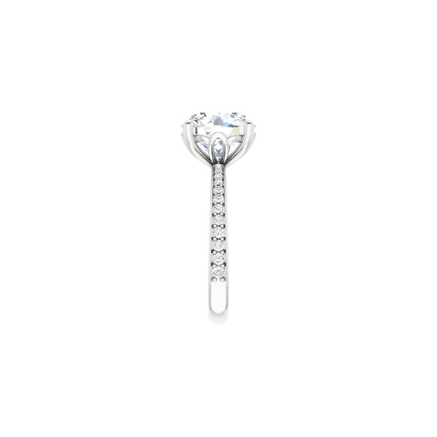 Semi-Set 1/4 CTW Round Engagement Ring (10 Mm) - gallery - Series 124170