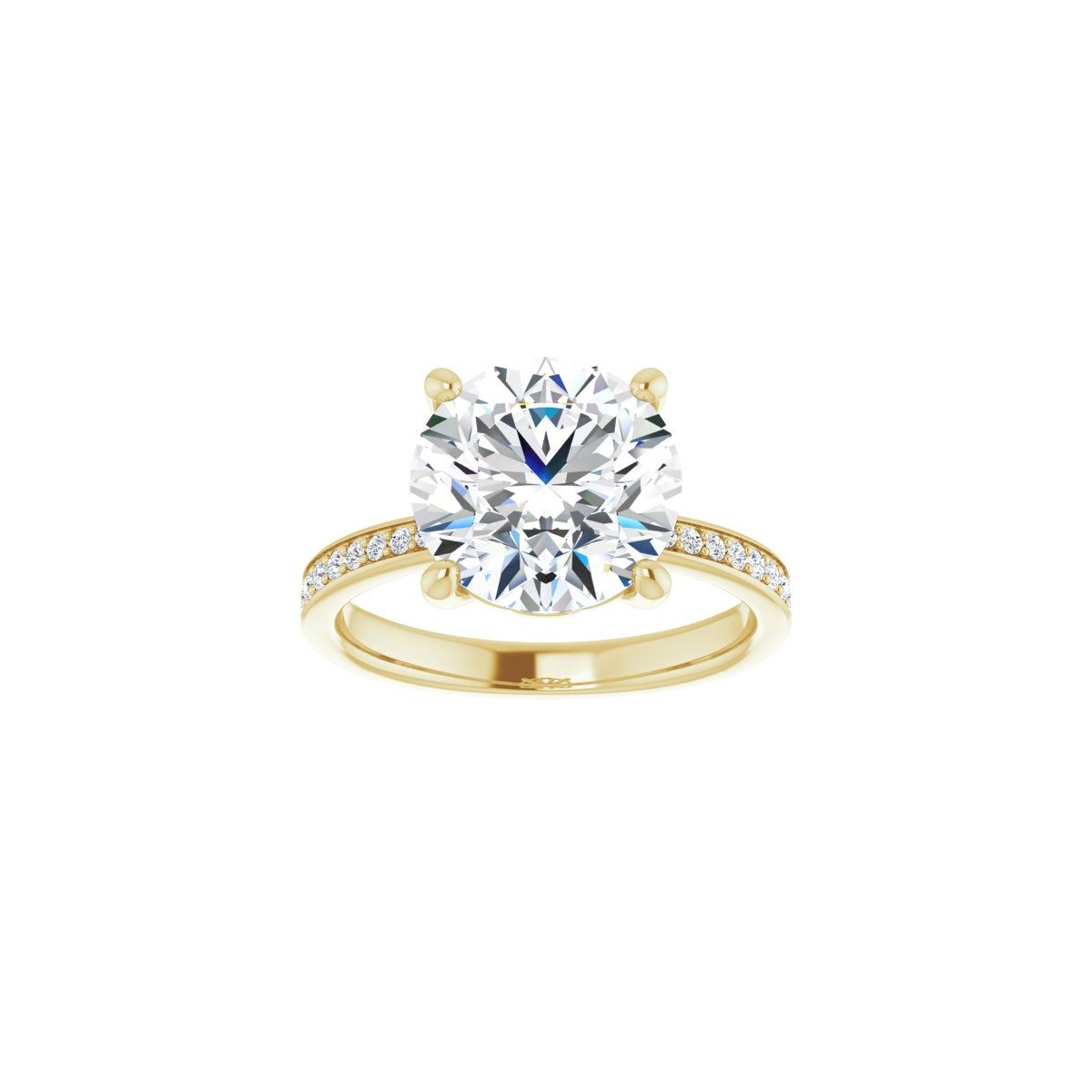 Semi-Set 1/4 CTW Round Engagement Ring (10 Mm) - gallery - Series 124170