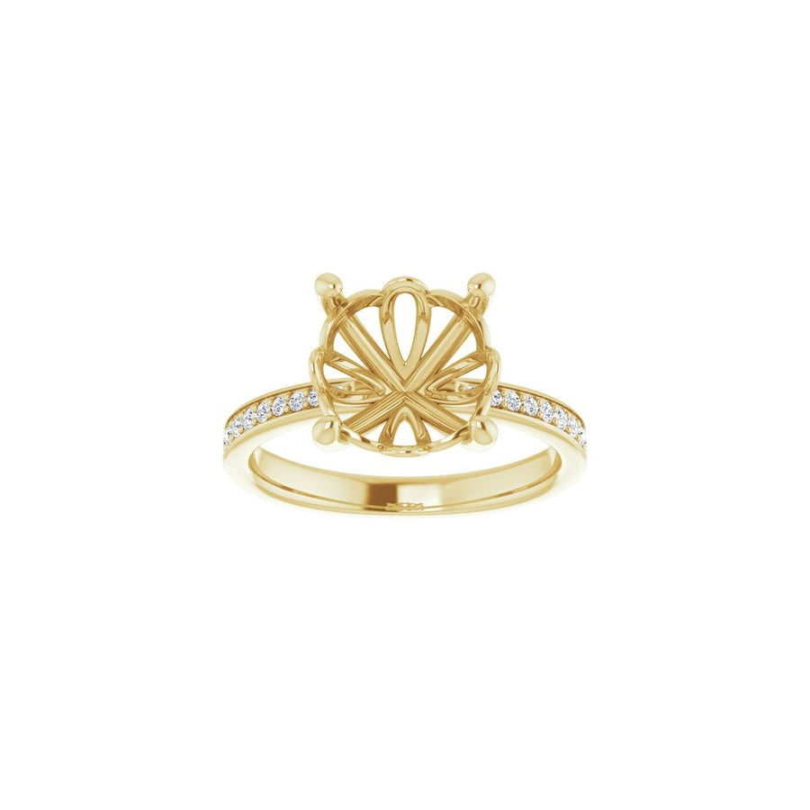Semi-Set 1/4 CTW Round Engagement Ring (10 Mm) - gallery - Series 124170