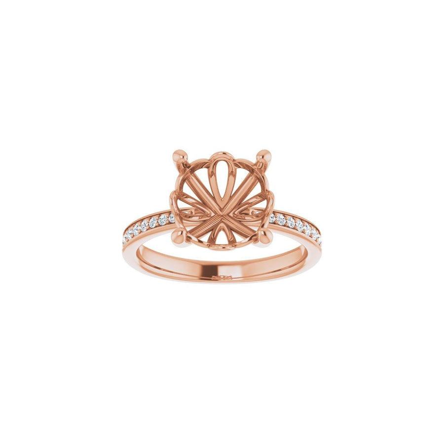 Semi-Set 1/4 CTW Round Engagement Ring (10 Mm) - gallery - Series 124170