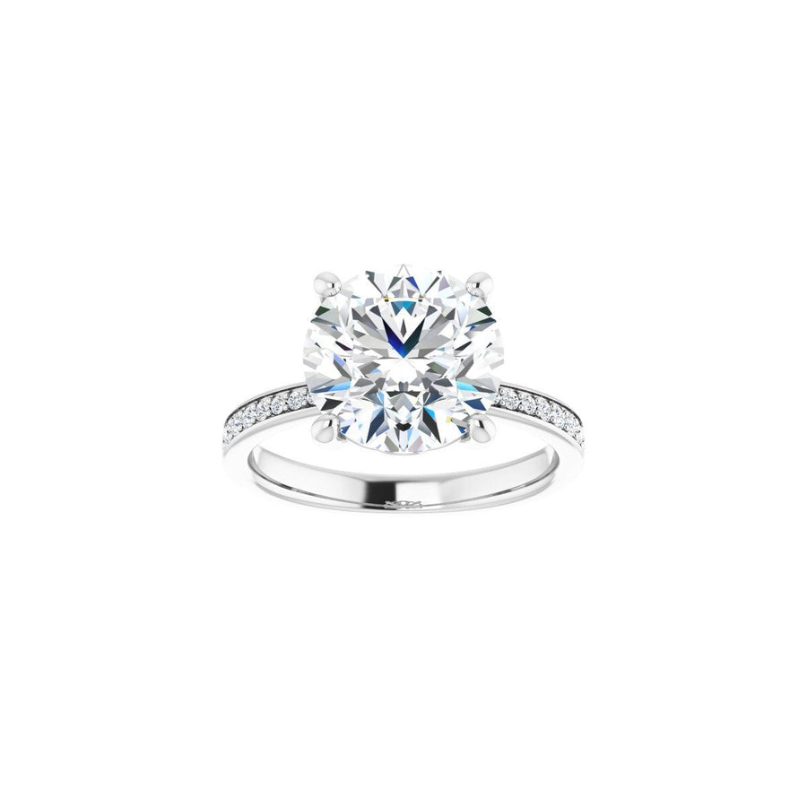 Semi-Set 1/4 CTW Round Engagement Ring (10 Mm) - gallery - Series 124170