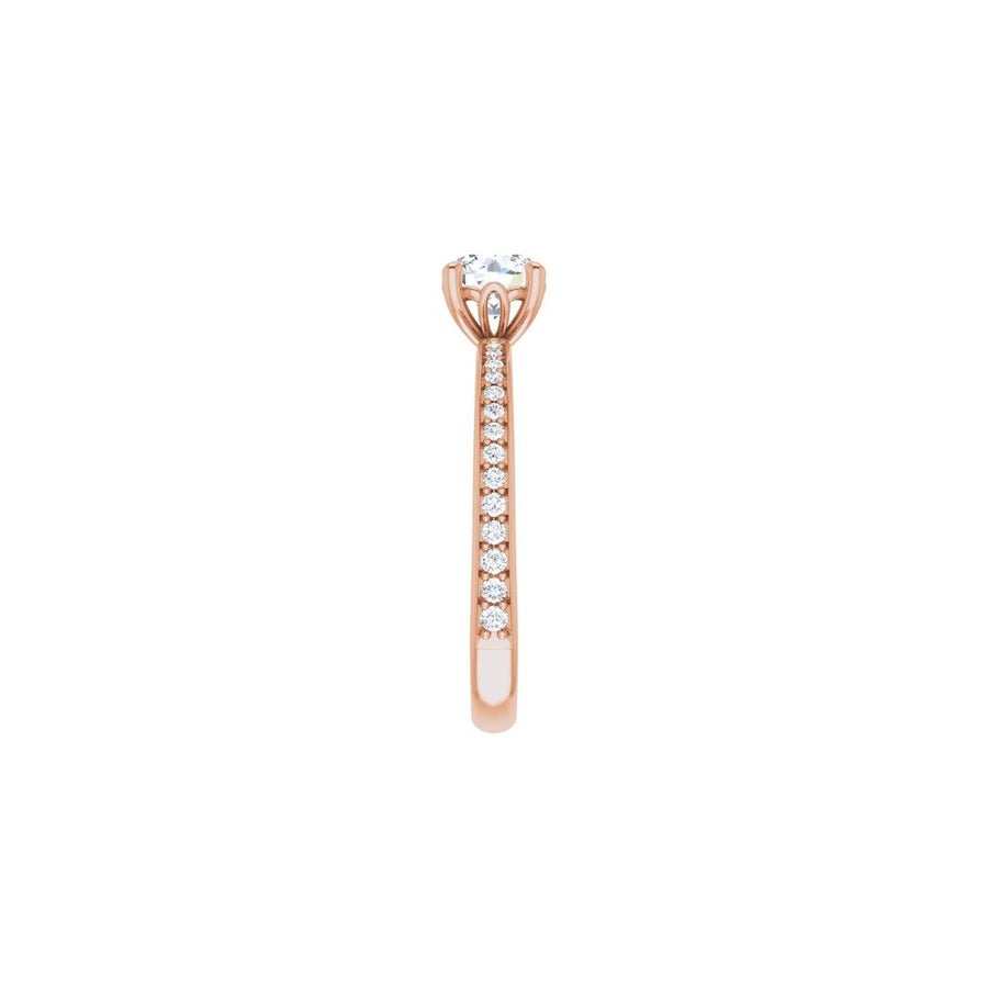 Semi-Set 1/5 CTW Round Engagement Ring (5.5 Mm) - gallery - Series 124170