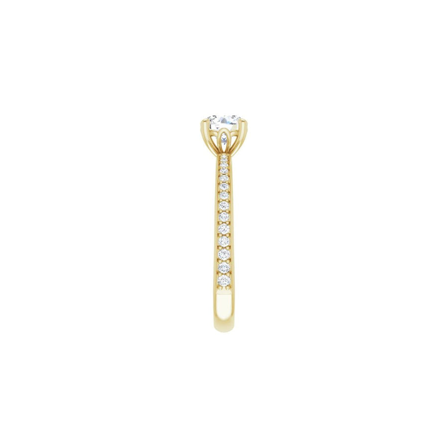 Semi-Set 1/5 CTW Round Engagement Ring (5.5 Mm) - gallery - Series 124170