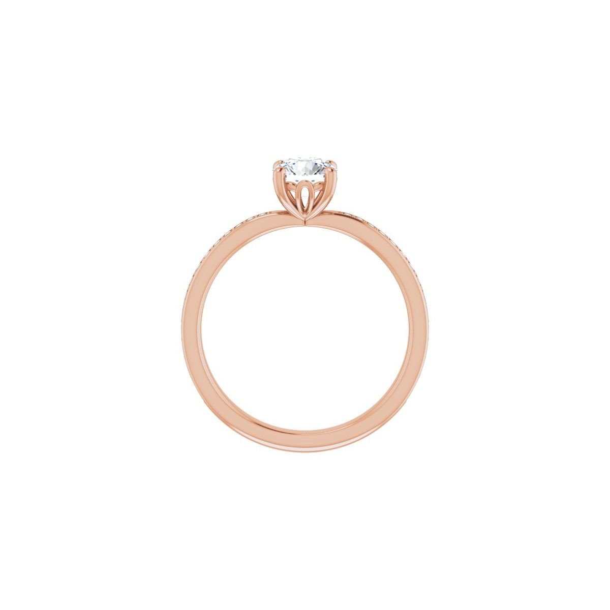 Semi-Set 1/5 CTW Round Engagement Ring (5.5 Mm) - gallery - Series 124170