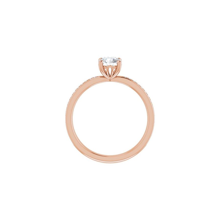 Semi-Set 1/5 CTW Round Engagement Ring (5.5 Mm) - gallery - Series 124170