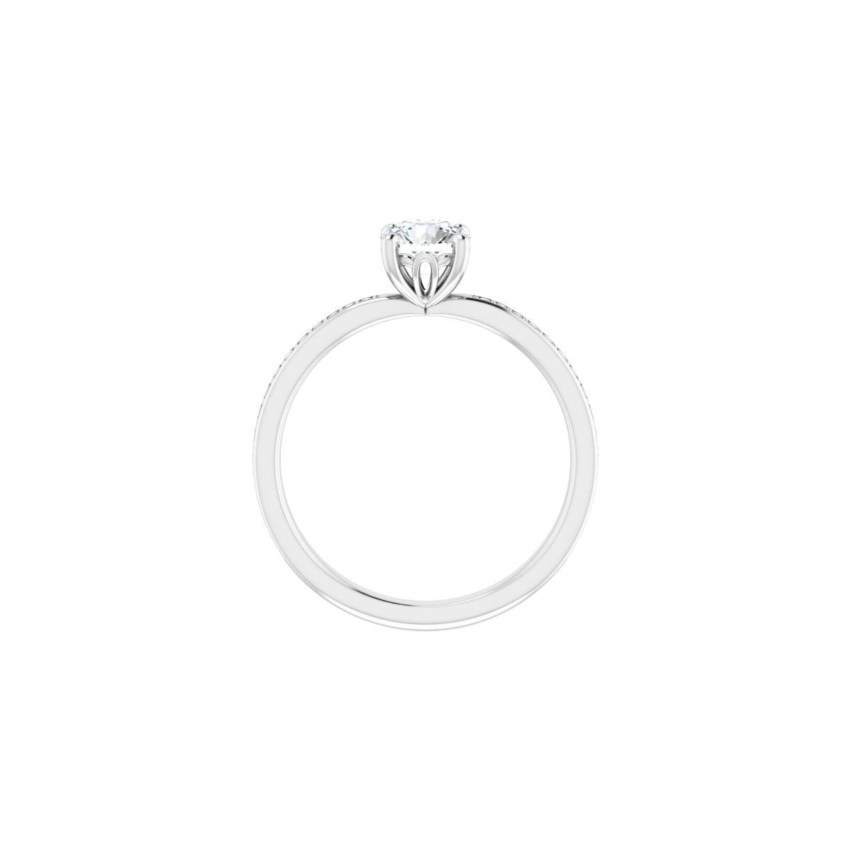 Semi-Set 1/5 CTW Round Engagement Ring (5.5 Mm) - gallery - Series 124170