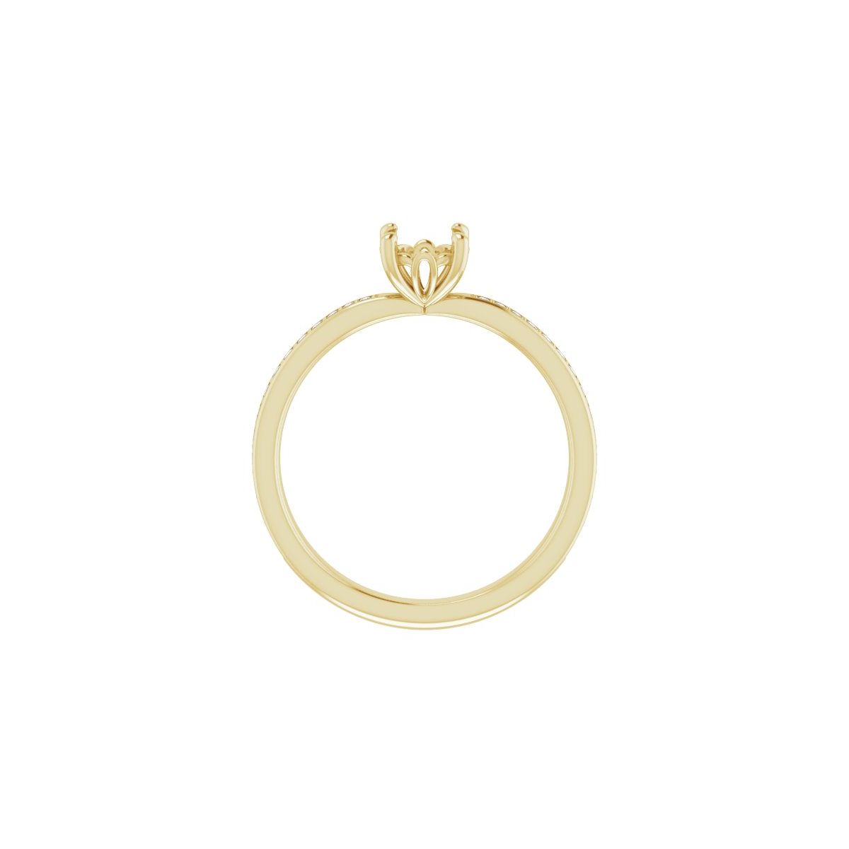 Semi-Set 1/5 CTW Round Engagement Ring (5.5 Mm) - gallery - Series 124170