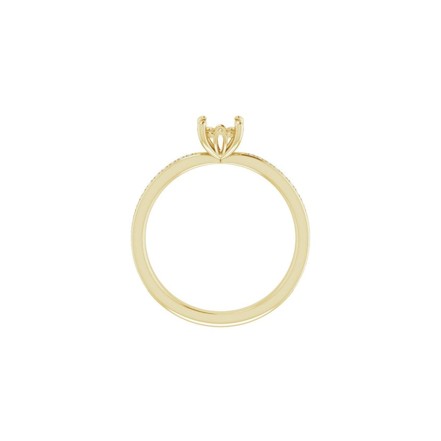 Semi-Set 1/5 CTW Round Engagement Ring (5.5 Mm) - gallery - Series 124170