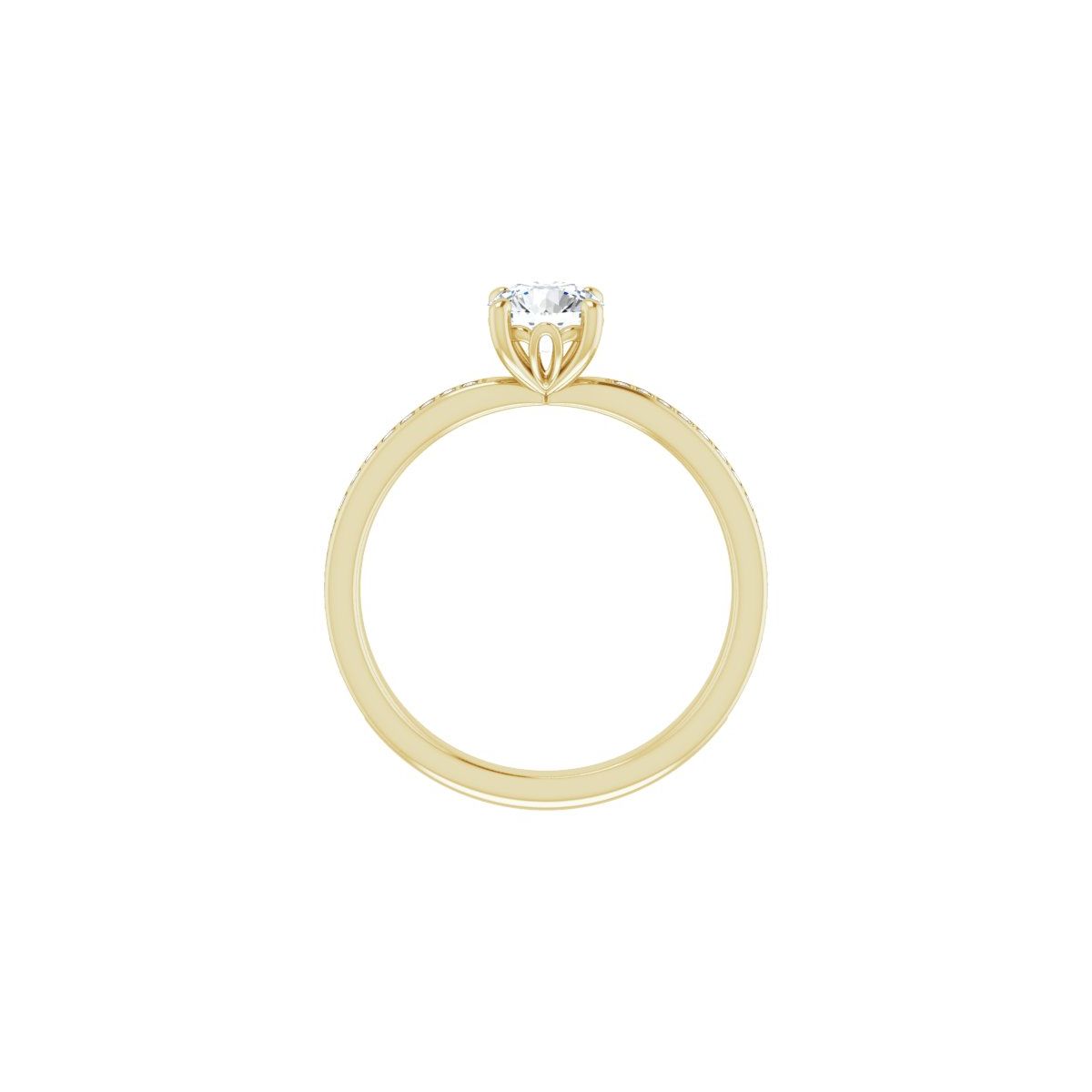 Semi-Set 1/5 CTW Round Engagement Ring (5.5 Mm) - gallery - Series 124170